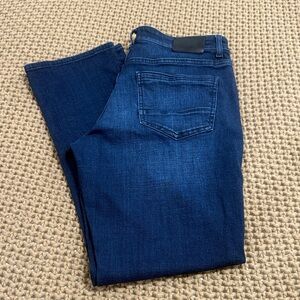 Men's Straight Dark Blue Jeans